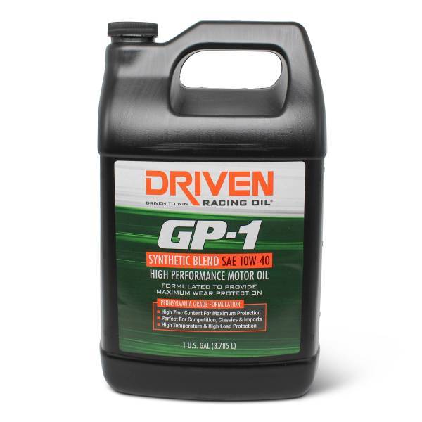 DRIVEN RACING OIL 19408 - GP-1 10w40 Synthetic Blend Oil 1 Gallon image