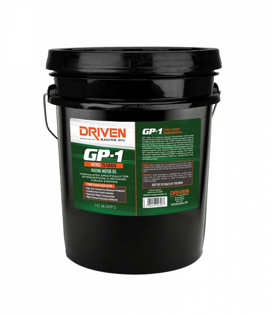 DRIVEN RACING OIL 19717 - GP-1 Nitro 70 Synthetic Blend 5 Gallon Pail image