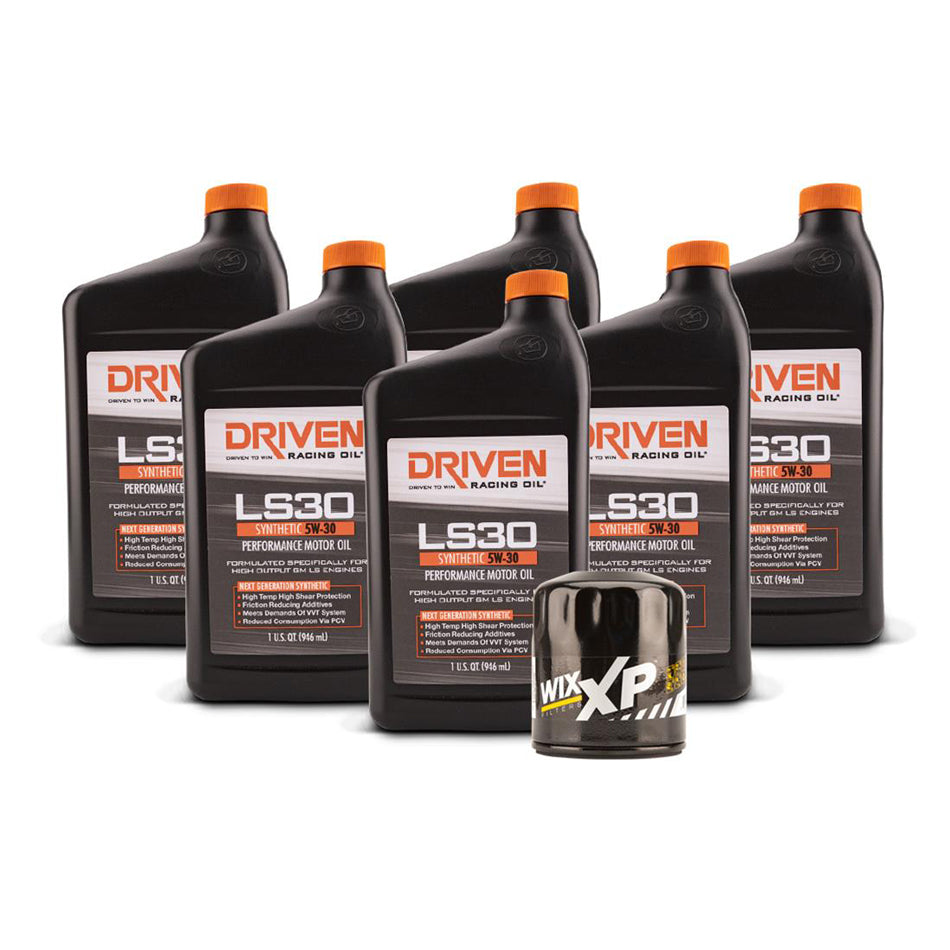 DRIVEN RACING OIL 20633K - LS30 Oil Change Kit 97- 06 LS Engines 6 Qt image