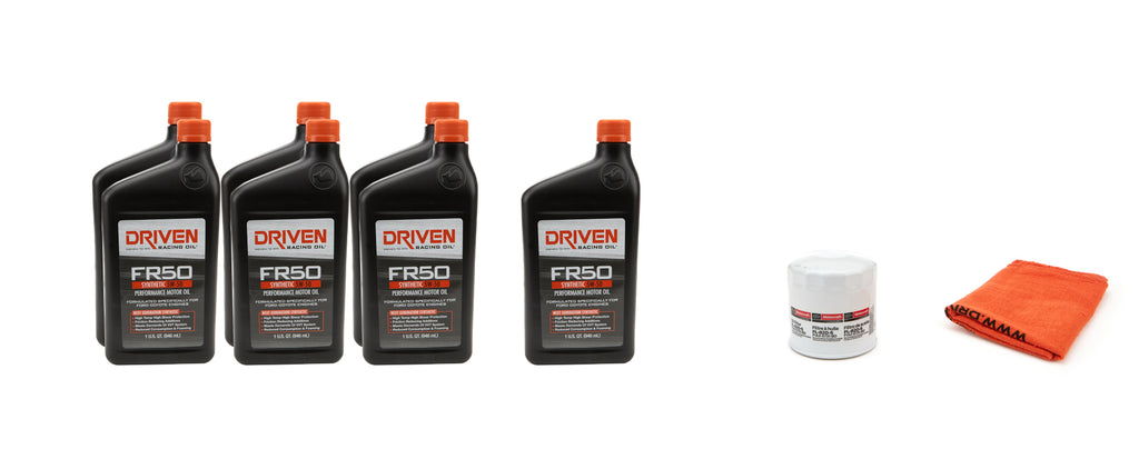 DRIVEN RACING OIL 20752K - 5w50 Oil Change Kit 07- 12 Mustang GT500 5.4L image