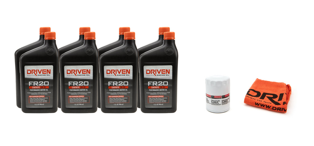 DRIVEN RACING OIL 20821K - 5w20 Oil Change Kit 11- 15 Mustang GT 5.0L 8Qt. image