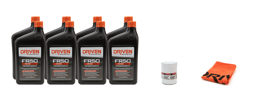 DRIVEN RACING OIL 20951K - 5w50 Oil Change Kit 12- 13 Mustang Boss 5.0L 9Qt image