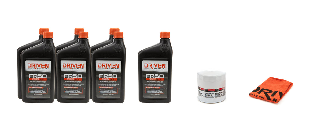 DRIVEN RACING OIL 20952K - 5w50 Oil Change Kit 13- 14 Mustang GT500 5.8L image