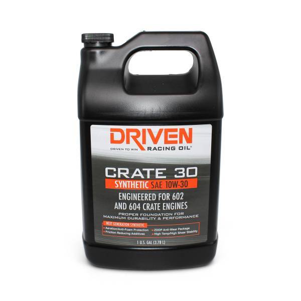 DRIVEN RACING OIL 22308 - Crate 30 10w30 Synthetic Oil 1 Gallon image