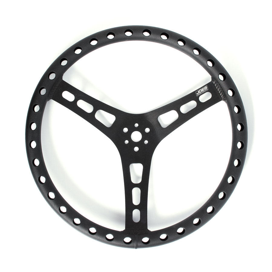 JOES RACING PRODUCTS 13515-B - 15in LW Steering Wheel Alum Dished Black image
