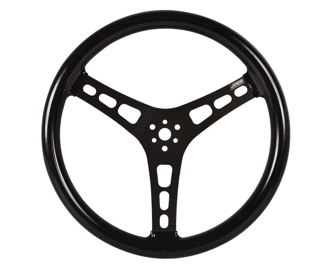 JOES RACING PRODUCTS 13515-CB - Steering Wheel 15in Blk Dished Rubber Coated image