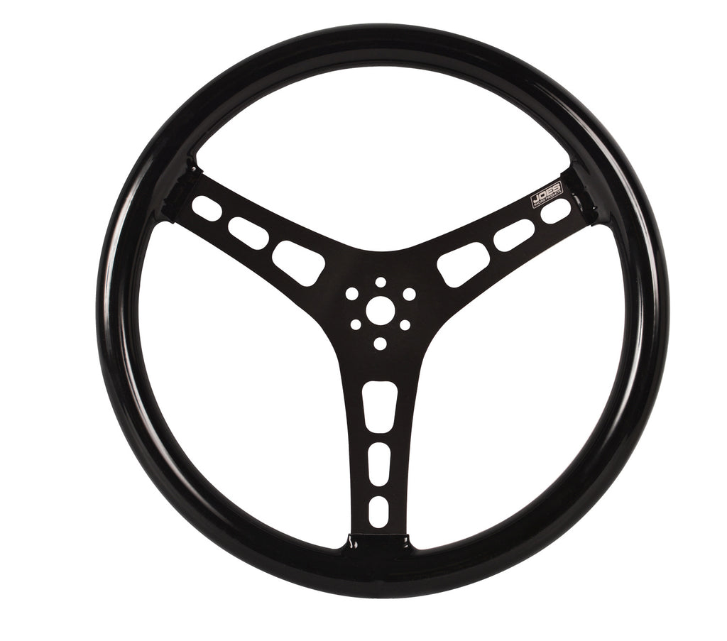 JOES RACING PRODUCTS 13535-CB - Steering Wheel 15in Flat Rubber Coated w/ Black image