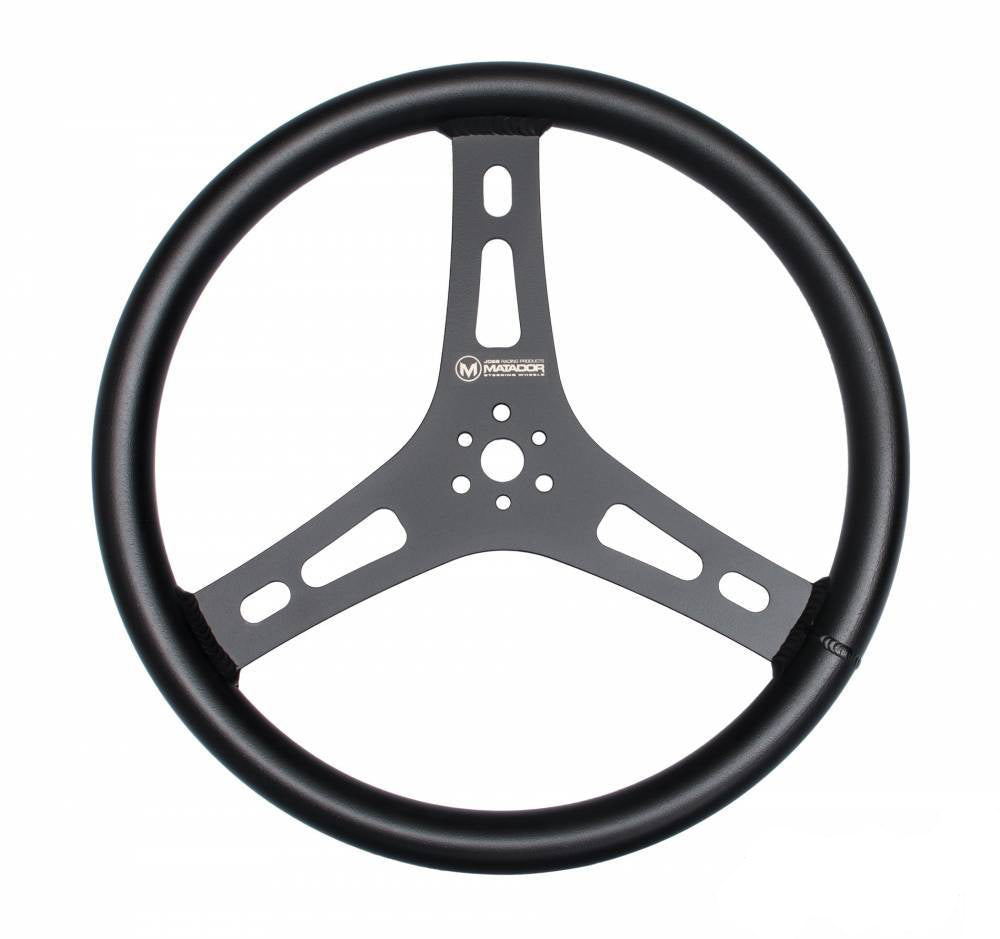 JOES RACING PRODUCTS 13550-B - Matador Steering Wheel Black 15in Flat image