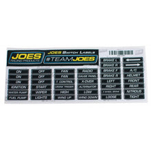 Load image into Gallery viewer, JOES RACING PRODUCTS 17501 - JOES Switch Panel Labels  image