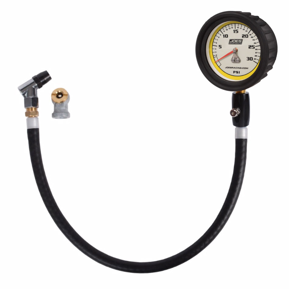 JOES RACING PRODUCTS 32326 - Tire Pressure Gauge 0-30psi Pro w/HiFlo Hold image