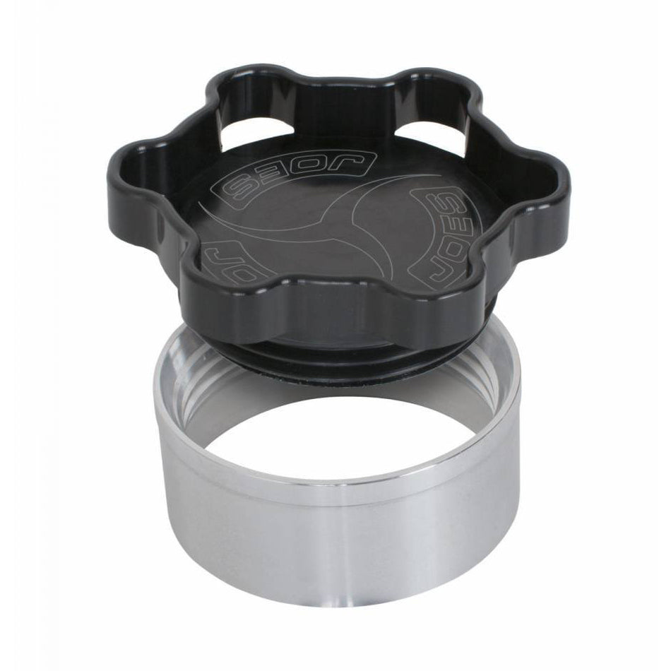 JOES RACING PRODUCTS 37402 - Filler Cap with Weld-In Bung Alum  2in ID Black image