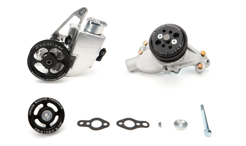 JONES RACING PRODUCTS 1004-AR-75 - Serpentine Drive Kit SBC W/P/S & W/P 7500rpm image