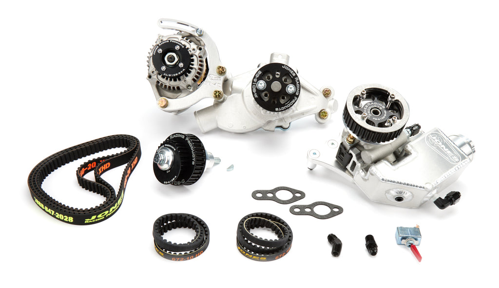 JONES RACING PRODUCTS 2441-AR-602 - BELT DRIVE SYSTEM SBC 602 CRATE HTD ALUMINUM image