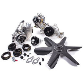JONES RACING PRODUCTS 2441-AR-68-EMP - Drive Kit HTD SBC Crate P/S W/P & Alt w/Fan image