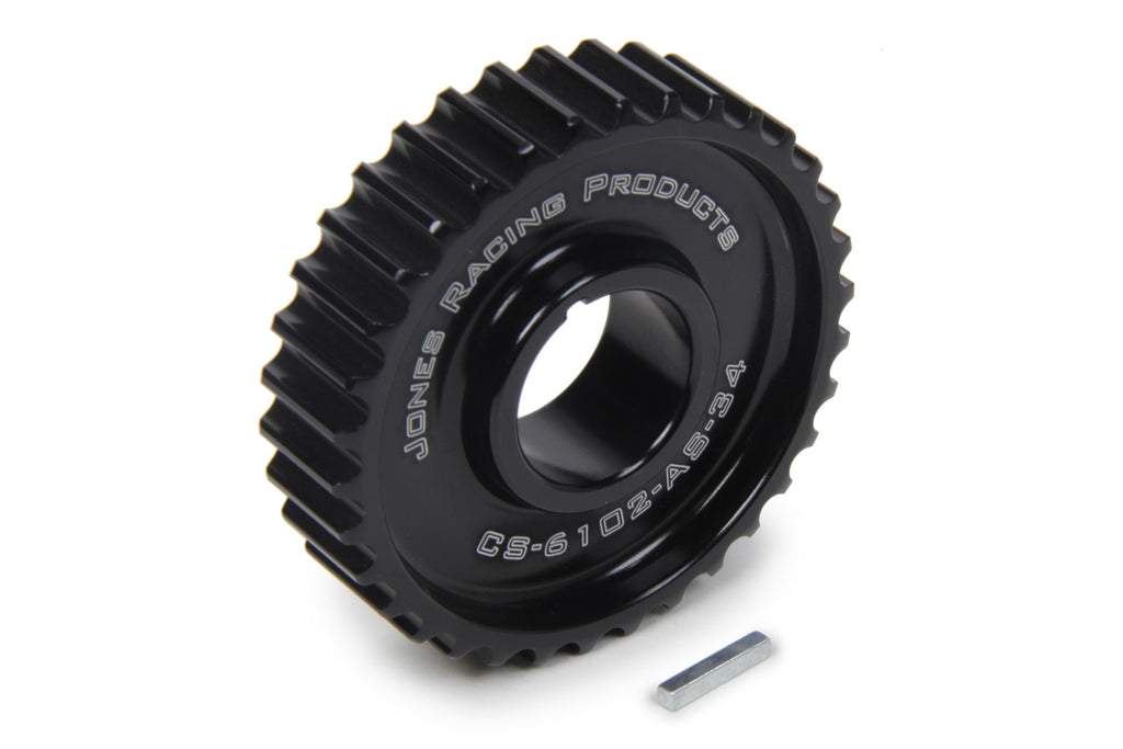 JONES RACING PRODUCTS CS-6102-AS-34 - HTD Crankshaft Pulley 34 Tooth 1-1/8 ID 1/8in Key image