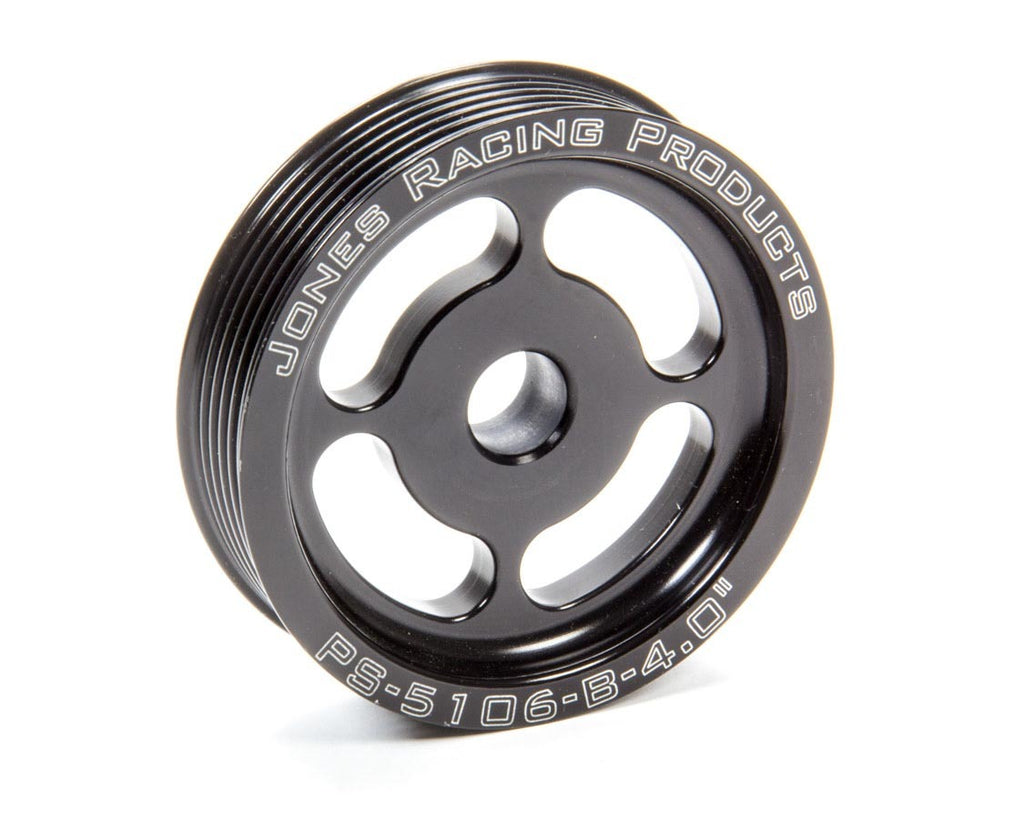JONES RACING PRODUCTS PS-5106-B-4 - Power Steering Pulley Serpentine 4in image