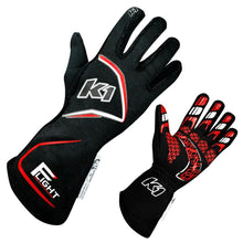 Load image into Gallery viewer, K1 RACEGEAR 23-FLT-NR-2XL - Gloves Flight XX-Large Black-Red image