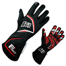 Load image into Gallery viewer, K1 RACEGEAR 23-FLT-NR-M - Gloves Flight Medium Black-Red image
