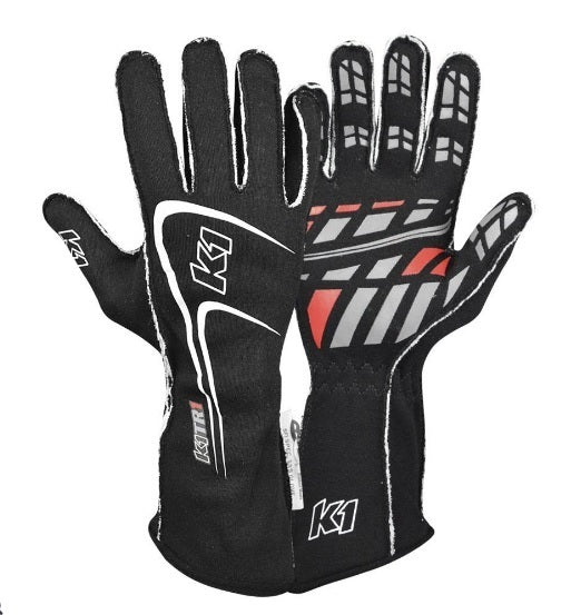 K1 RACEGEAR 23-TR1-N-S - Glove Track1 Black Small SFI 5 image