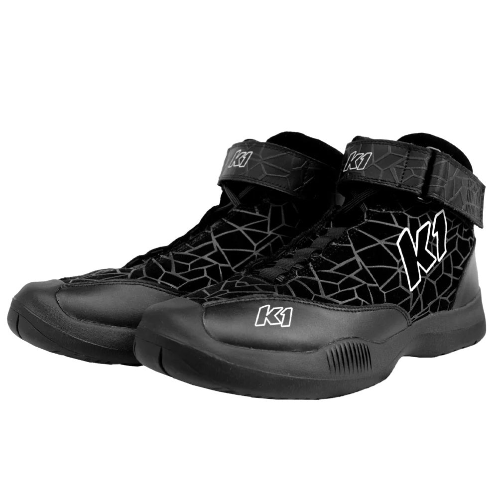 K1 RACEGEAR 24-VER-N-105 - Crew Shoe Versus Nomex 10.5 Black SFI 3.3/5 image