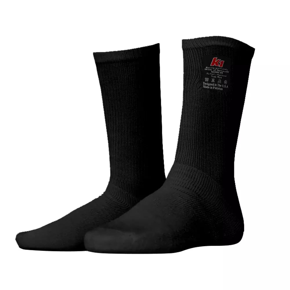 K1 RACEGEAR 26-NSO-N-SM - Socks Nomex K1 Black Small/Medium image