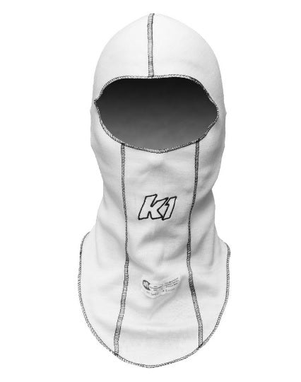 K1 RACEGEAR 26-SLH-W - Balaclava Head Sock White Single Layer image
