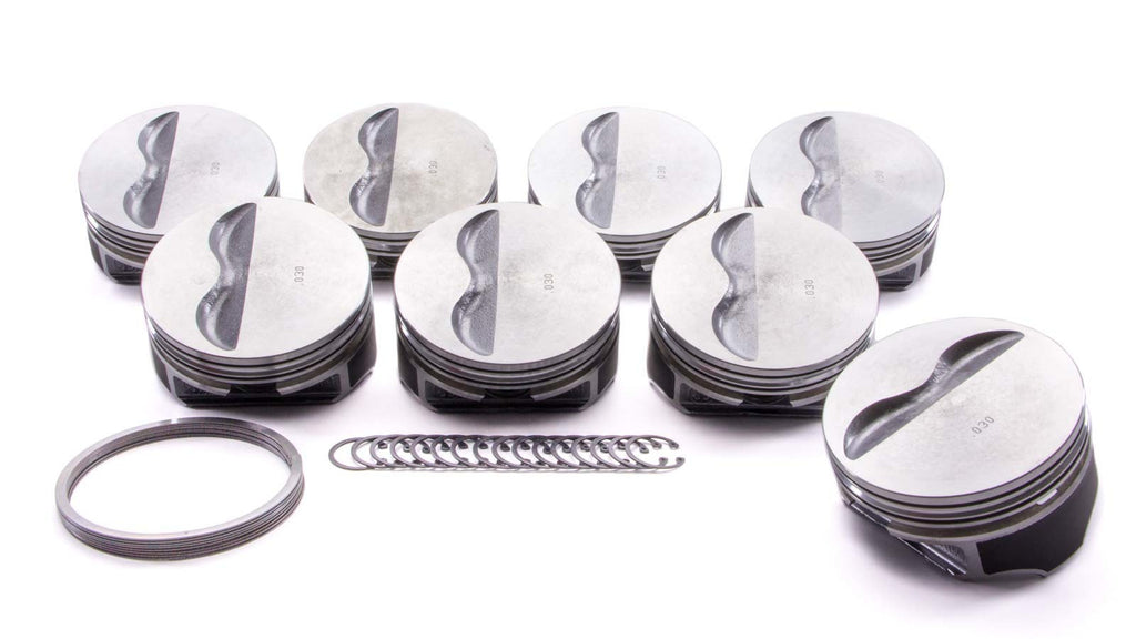 KB PERFORMANCE PISTONS 9908HC.030 - SBC Flat Top Piston Set 4.030 Bore -5cc image