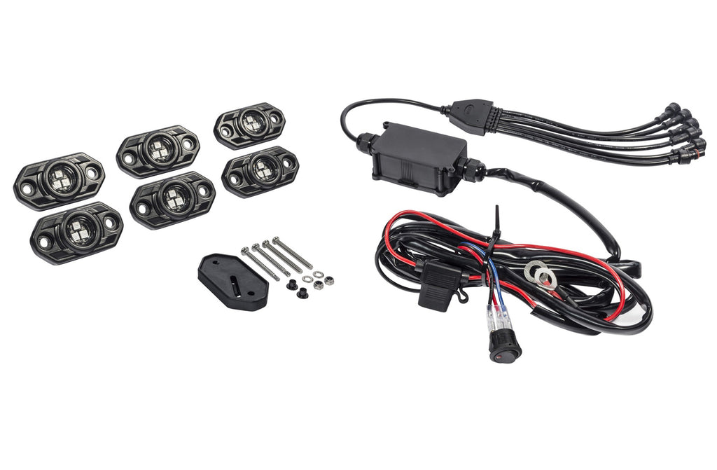 KC HILITES 339 - CRL 6 PC RGB Rock Light Kit image