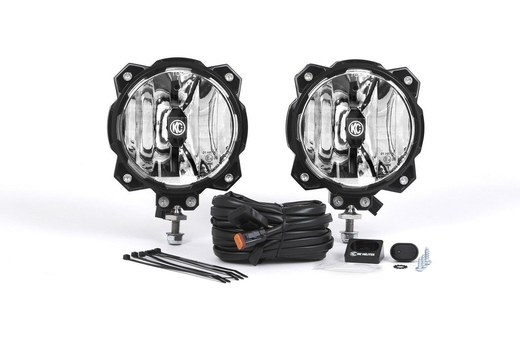 KC HILITES 91303 - Pro6 Gravity LED Light Driving Beam Pair image