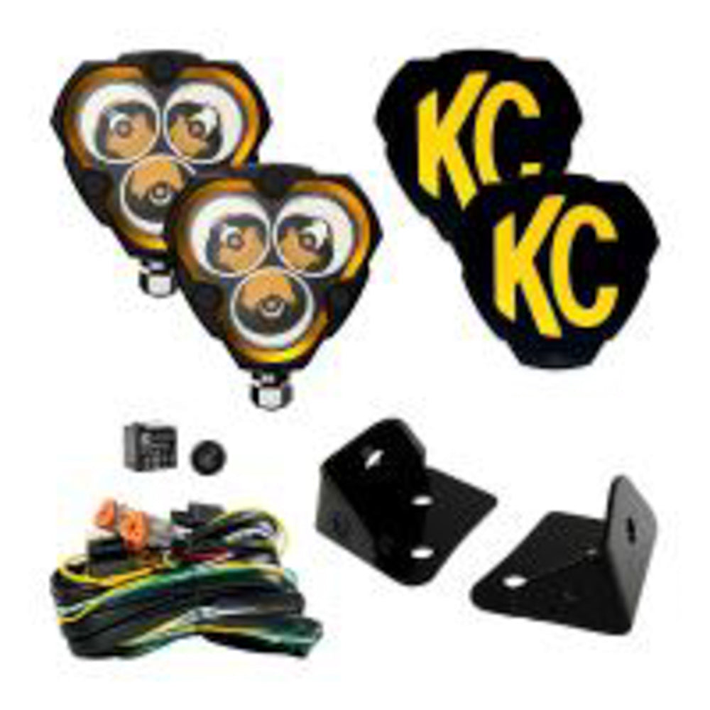 KC HILITES 97126 - Flex Era 3 Light Spot Be am w/A-Pillar Bracket image