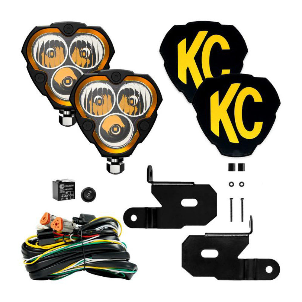 KC HILITES 97129 - Flex Era 3 Light Combo Beam w/A-Pillar Bracket image