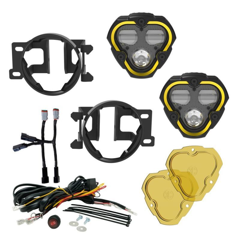 KC HILITES 97154 - Flex Era 3 Dual Mode SAE Fog Light Kit Pair image