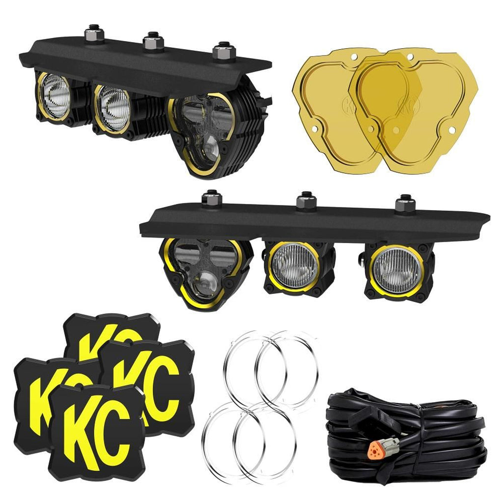 KC HILITES 97168 - Three Light Fog Pocket Kit 21-   Ford Bronco image