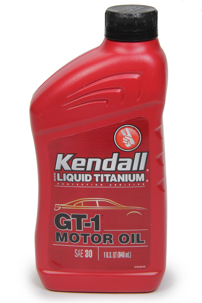 KENDALL OIL 1074971 - Kendall 30w Gt-1 Hi Perf Oil 1qt image