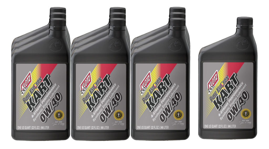 KLOTZ SYNTHETIC LUBRICANTS KE-240-10 - Pure Estorlin Kart 4 Stroke 0w40 Case 10x1Qt image