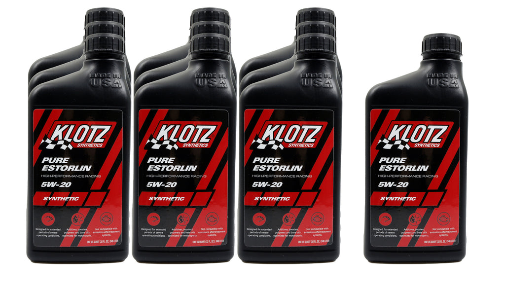 KLOTZ SYNTHETIC LUBRICANTS KE-925-10 - Pure Estorlin Synthetic Oil 5w20 Case 10x1 Quart image