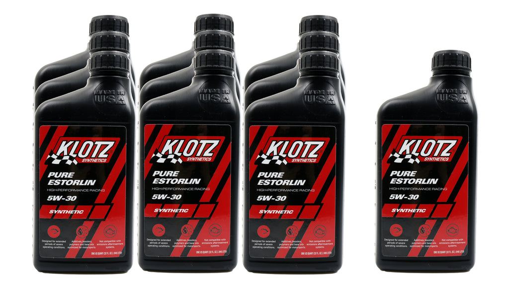 KLOTZ SYNTHETIC LUBRICANTS KE-935-10 - Pure Estorlin Synthetic Oil 5w30 Case 10x1 Quart image