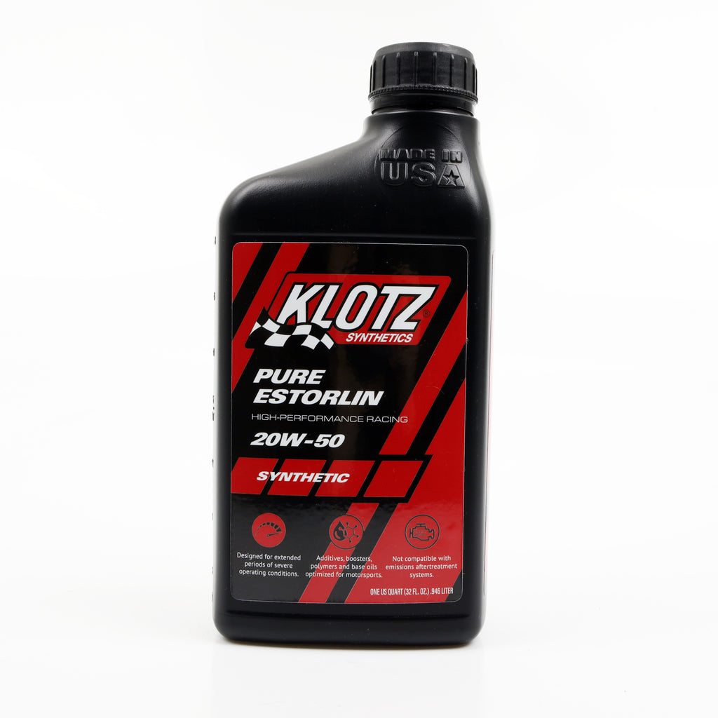 KLOTZ SYNTHETIC LUBRICANTS KE-950 - Pure Estorlin Synthetic Oil 20w50 1 Quart image