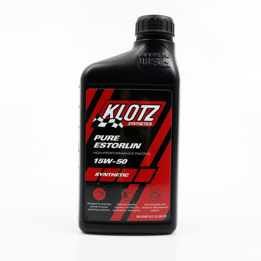 KLOTZ SYNTHETIC LUBRICANTS KE-955 - Pure Estorlin Synthetic Oil 15w50 1 Quart image