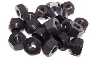 KLUHSMAN RACING PRODUCTS 8209 - Lug Nut 20pk 1/2-20 Alum Sng Angle Black image