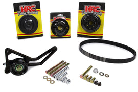 KRC POWER STEERING 37451000 - Pro Series Serpentine Pulley Kit 1:1 w/Idler image