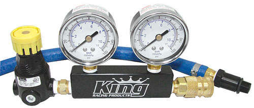 KING RACING PRODUCTS 1915 - Leak Down Tester Dual Gauge image