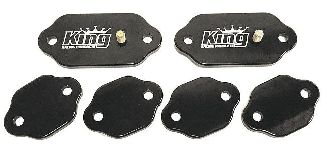 KING RACING PRODUCTS 2105 - Exhaust Cover Kit Billet Standard Port image