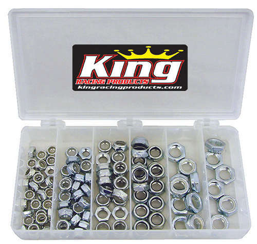KING RACING PRODUCTS 2700 - 1/2in Steel Nut Kit 105pc image