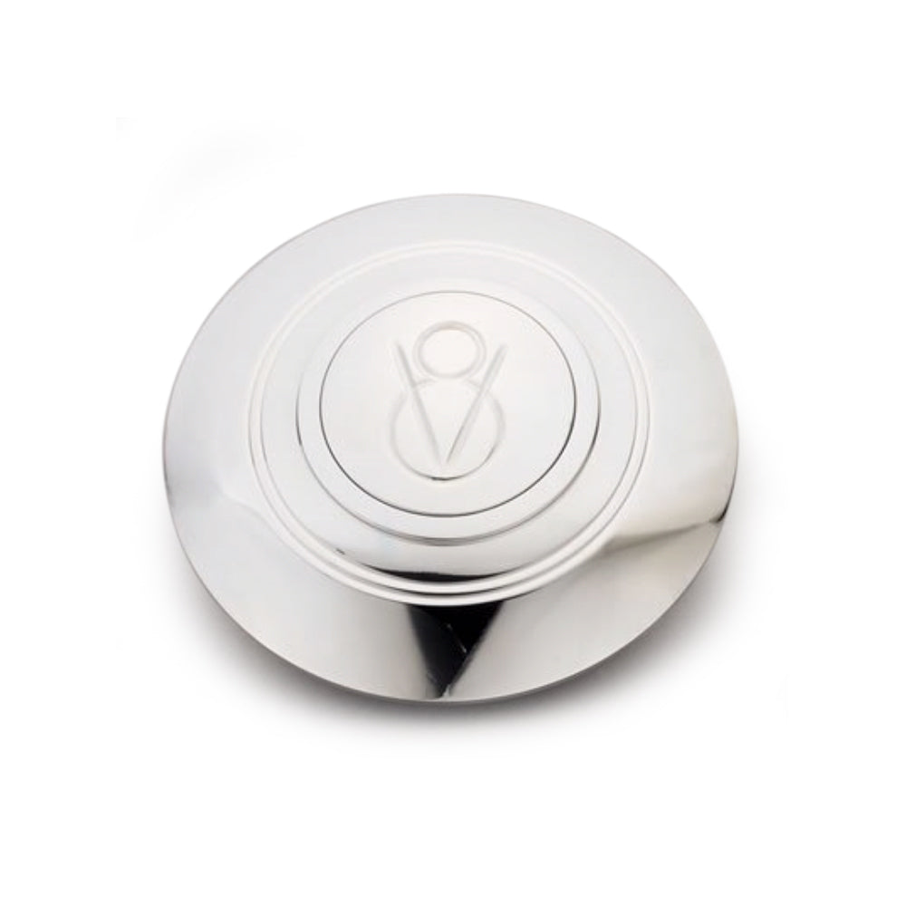 LECARRA STEERING WHEELS 3455 - Horn Cover Assembly Dome d V8 Logo Polished image