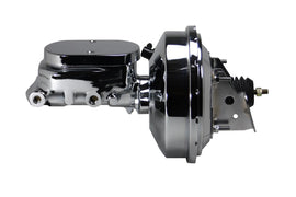 LEED BRAKES 2F6 - 9in Chrome Brake Booster 1-1/8in Bore Flat Top image