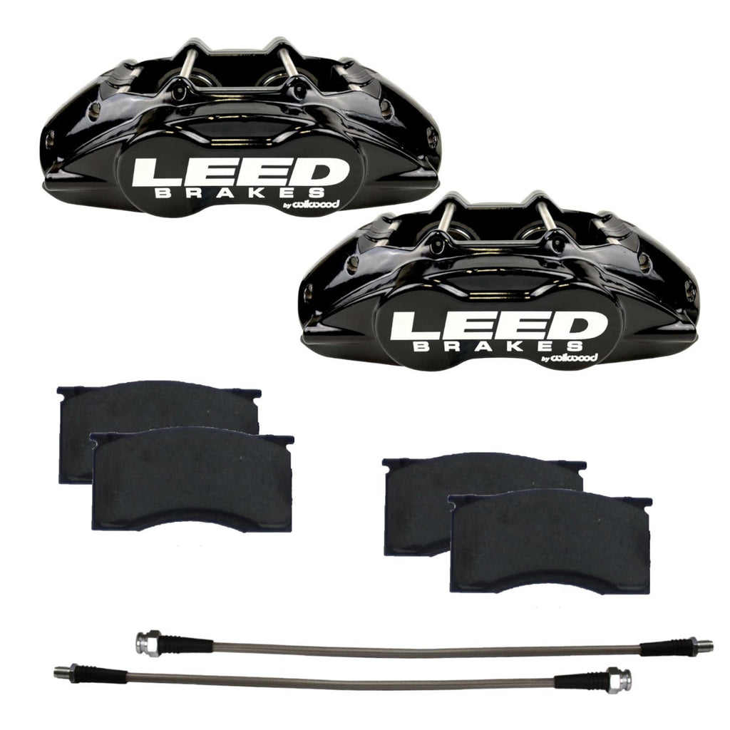 LEED BRAKES BCC0005 - 64-67 Mustang Brake Caliper/Pad Kit Black image
