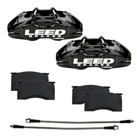 LEED BRAKES BCC0005 - 64-67 Mustang Brake Caliper/Pad Kit Black image