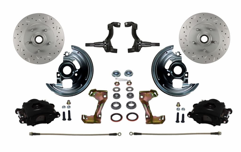 LEED BRAKES BFC1002SMX - A  F & X-body Spindle Mo unt Kit Cross Drilled an image