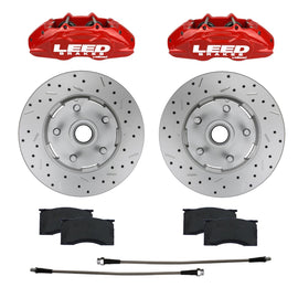LEED BRAKES RCC0005RKX - 64-67 Mustang Brake Caliper/Pad/Rotor Kit image